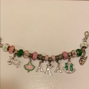 Alpha Kappa Alpha Oh...so pretty charm bracelet